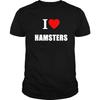 I Love Hamsters T-Shirt Black