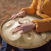 Handpan Drum 22 In 10 Notes D Minor Hand Drum Instrument with Mallet