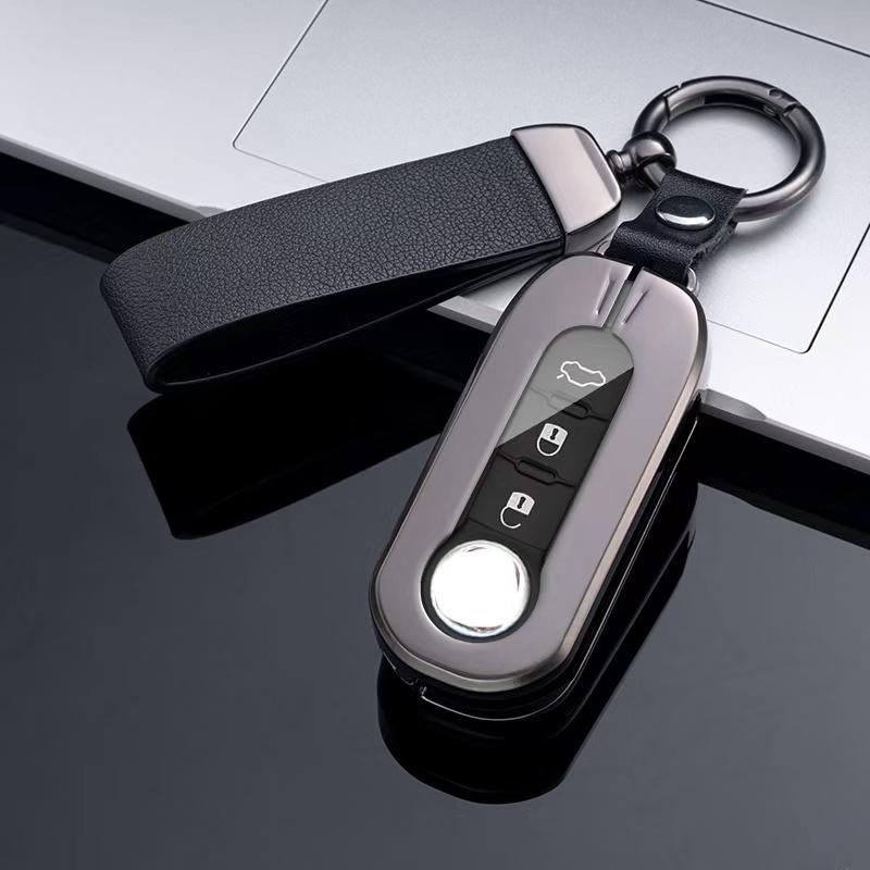 New Metal Car Key Case Cover For Fiat Ducato 500 500L Panda Grande Punto Lancia Musa For Iveco Eurocargo Daily Accessories