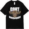 Unisexs Tshirt Adult For Man Oneck Tshirt Big Size Goat Whisperer With Cartoon Goat Face Everyday Teeshirt Summer Tshirt