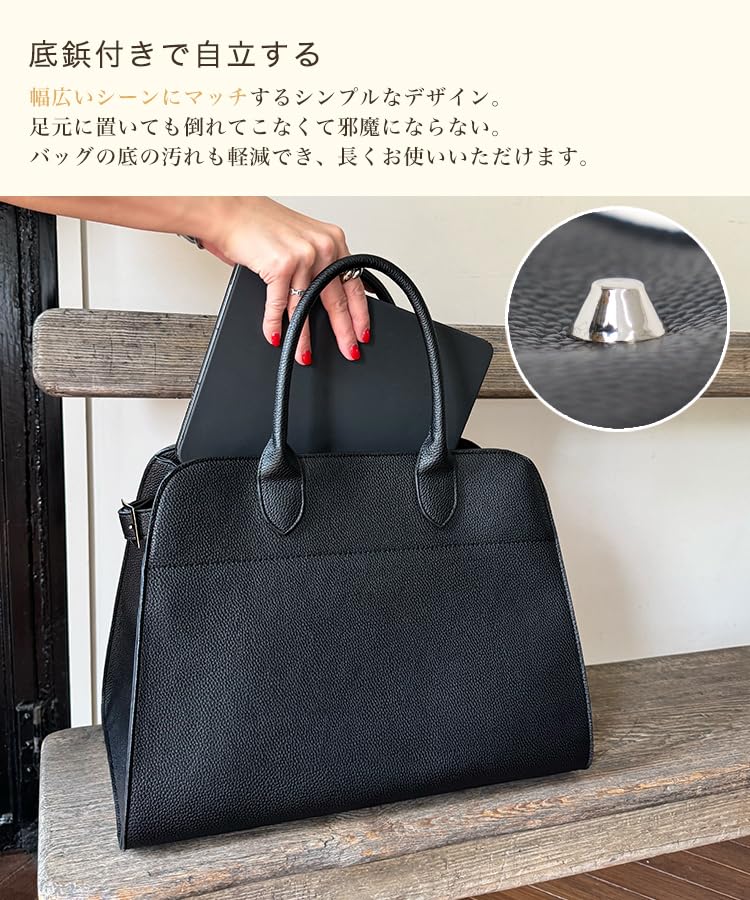 DONOBAN Damen A4 Tragetasche, Groß, Stylische Boston Tasche, Kamel