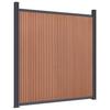 Fence Panel Brown 699 X 186 Cm WPC