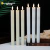 Remote-Control LED Long Pole Candle Light - Smokeless, Wavy Design for Weddings, Birthdays, and Christmas Decor