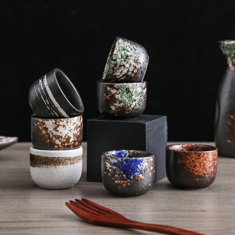 Japanese Ceramic Small Wine Glass, Sake Sub-Wine Cup, Teacup, Sashimi, Dry Ice, Espresso Cup, Milk Cup.