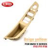 For BMW 5 Series F10 F11 F18 Inner Panel Pull Trim Cover Carbon Fiber RHD LHD Car Interior Door Handle Fit