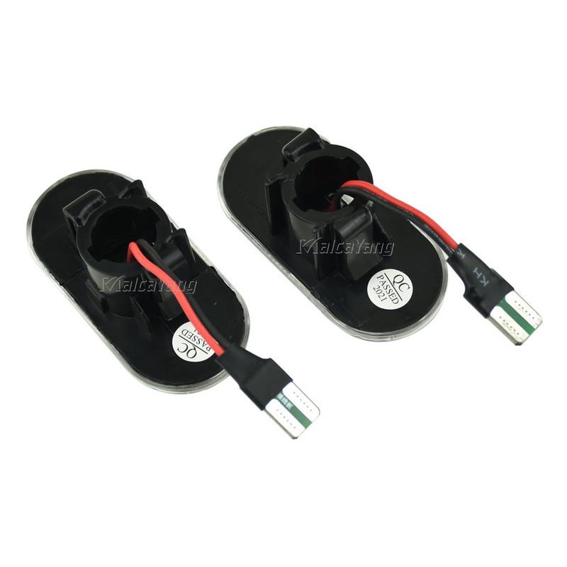 2x For Nissan INTERSTAR Opel MOVANO Renault CLIO Mercedes-benz Smart Dacia Dynamic LED Turn Signal Side Marker Blinker Light