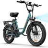 URLIFE E20 Multi Terrain Electric Bike For Adult 48V13Ah Battery 500W Motor E-Bike 20 Inch Fat Tires Urban Commuting Electric Bicycle With TowSeat