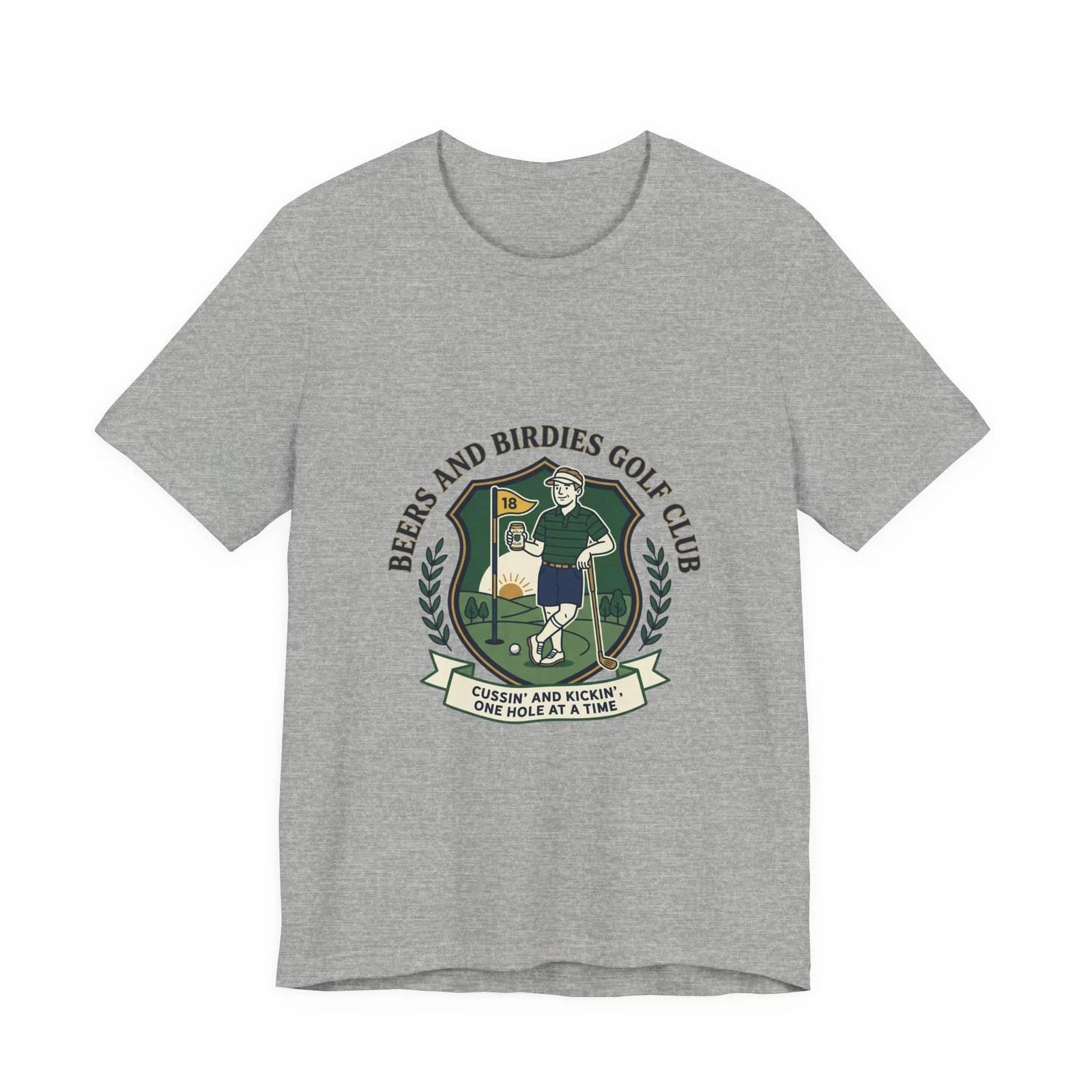 

Beers and Birdies Golf Club Tee | golf dad shirt, country club aesthetic L