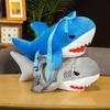Style Cute Plush Shark Backpack Dolls Stuffed Soft Simulation Shark Pillow for Children Boys Birthday Xmas Gift