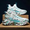 Scarpe da Corsa Leggere a Lama da Uomo Calzini Comodi Ammortizzati da Donna Sneakers Graffiti High Street Scarpe da Passeggio Sportive