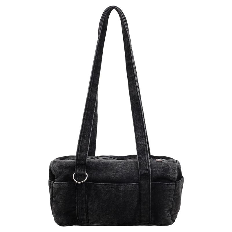 Denim Bag Women's Portable Shoulder Crossbody Bag Commuter Tote Bag