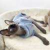 Warm Fleece Pet Bodysuit Hairless Cats Sphynx Devon Rex Leopard Cat Four-Legged Winter Coat