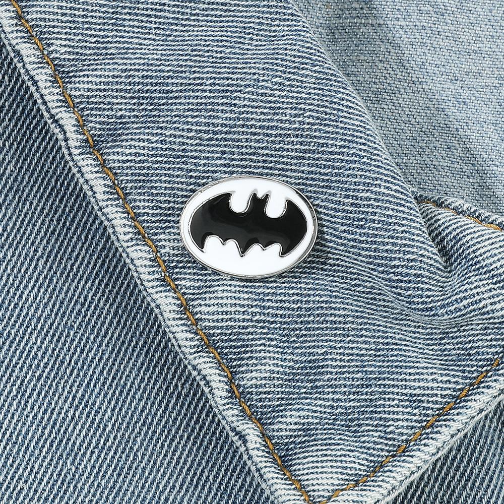 Bat Anime Figure Movie Peripheral Decoration Metal Badge for Cartoon Bag Clothes Brooch Pin Commemorative Gifts