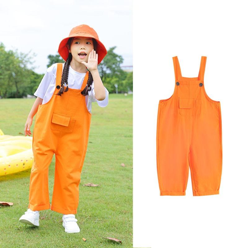 Tute Hip Hop per Bambini Salopette da Ragazza Tuta Romper per Bambini Streetwear per Ragazzi Pantaloni Colorati Scuola
