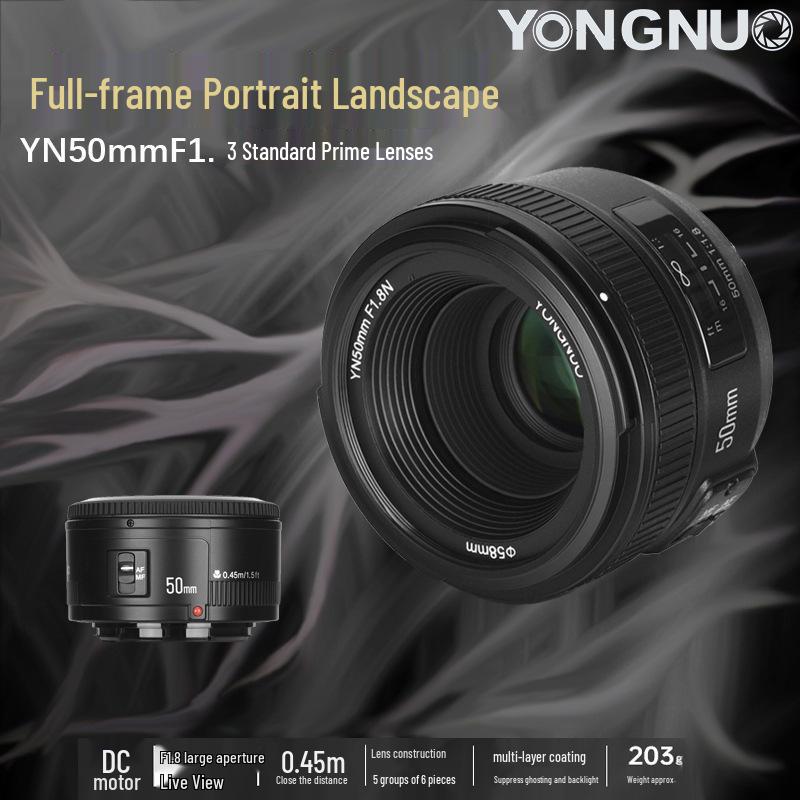 YONGNUO YN50mm F1.8 EF Mount Autofocus Prime Lens with Large Aperture