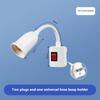1Pc Us Plug To E27 Lamp Base Conversion Led Light Wall Flexible Lamp Holder Converter With Switch Led Head Bulb Socket