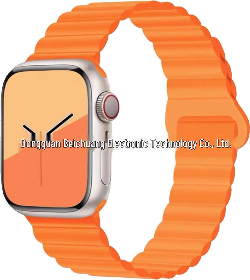 Two-Color Silicone Strap for Apple Watch 10/SE Creative S9
