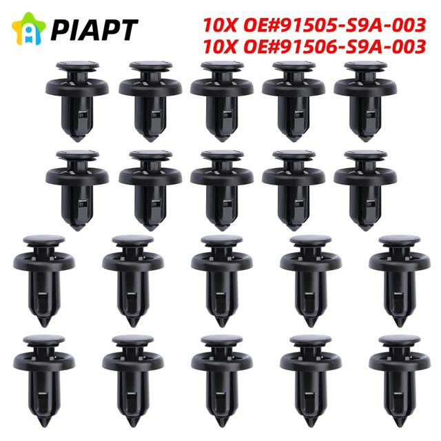 20PCS OE#91506-S9A-003 Honda Acura Bumper, Fender, Grille, Splash Guard Clips