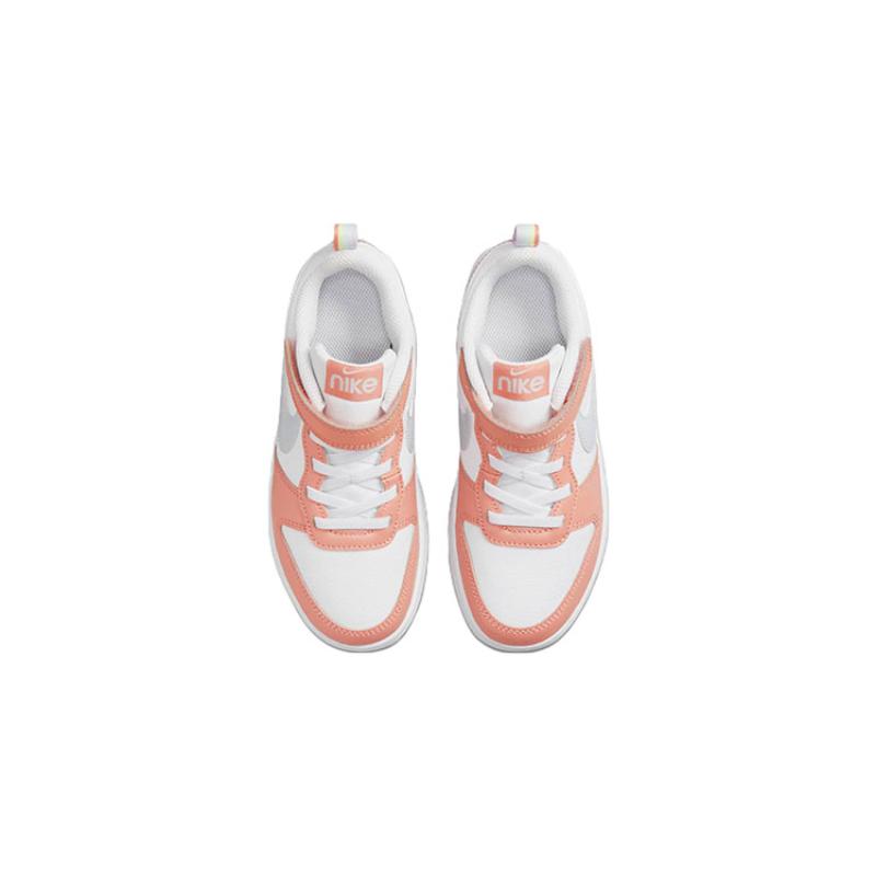 Nike Court Borough Low 2 White Light Madder Root PS Sneakers DM1217-100