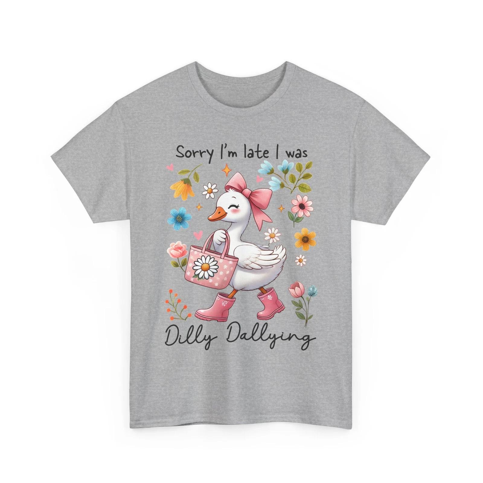 Sorry I m late T-Shirt - Smart & Funny Tee for Quick-Witted Humor Lovers 4XL