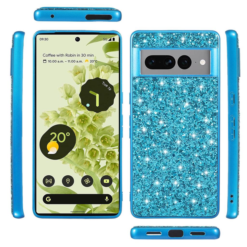 Google Pixel 7A/8Pro Electroplated Glitter Rhinestone Phone Case - Full Coverage, Drop-Proof