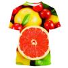 Fresh Fruit Berry Graphic T Shirt for Men Clothing Casual Women Plus Size T-shirt Unisex Fashion Streetwear Funny Kids Tops Tee