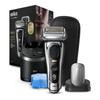 Braun Electric Shaver Series 9 Pro Plus 9586cc Chrome  Charging Washing Station + Pro Care Head Configuration Model 
