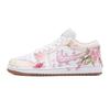Air Jordan 1 Peach Branch Dance Odolné proti oděru Nízké Vintage Basketbalové boty Dámské Růžová Bílá 553558-146(Tým1310-)