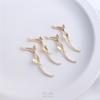 14K Gold-Filled Color-Preserve Zircon Butterfly Tassel Pendant Earrings for DIY Jewelry