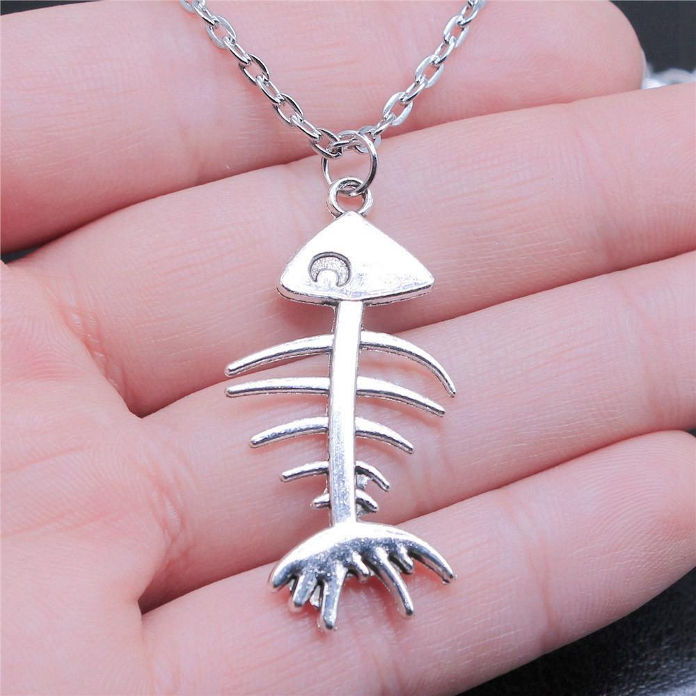 Mermaid Dolphin Ocean Life Pendant Antique Bronze Metal Men Collar Necklace Fashion Gift