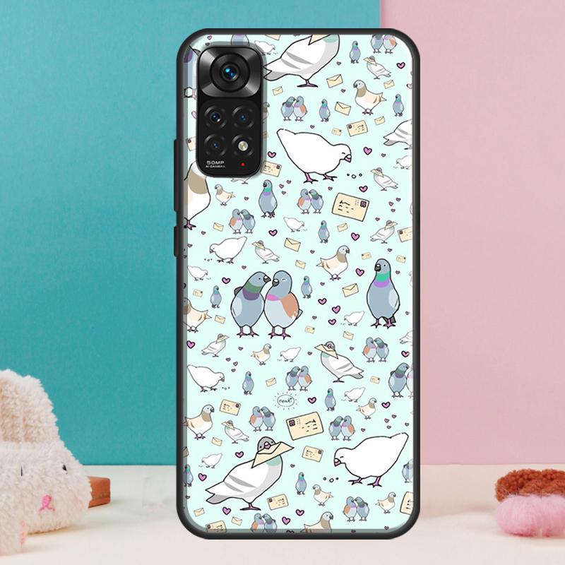 Pigeons Collage Case For Xiaomi Redmi Note 13 Pro 14 12 11 9 10 9S 10S 11S 12S Redmi 14C 13C 10C 12C Cover