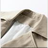 Men Mid-length Windbreaker Hip Hop Autumn Trench Coat Cardigan Men Spring Coat Turn-down Collar Men Autumn Coat for Street