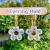 Premium Silicone Mold For Round Flower Earrings And Jewelry DIY Crafting With Easy Demolding
