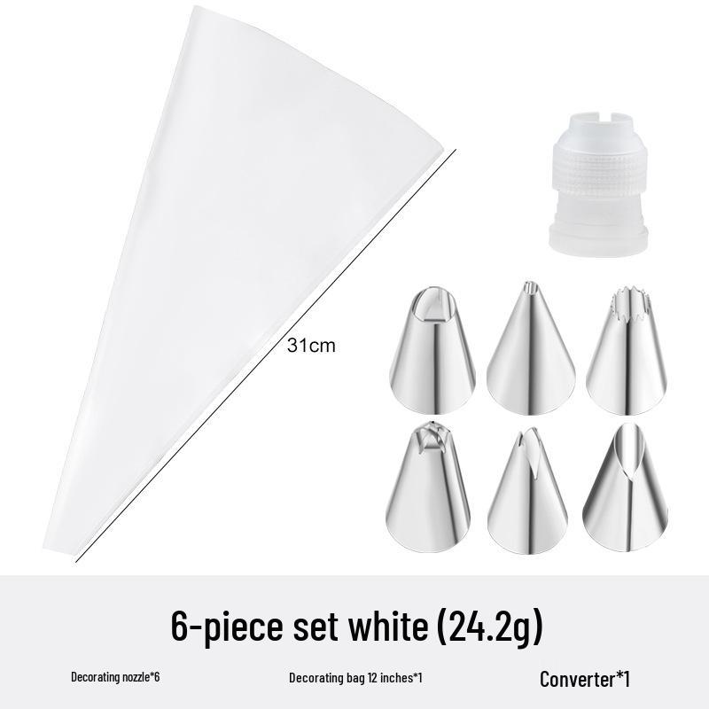 Stainless Steel Cake Decorating Tips Set with EVA Piping Bag