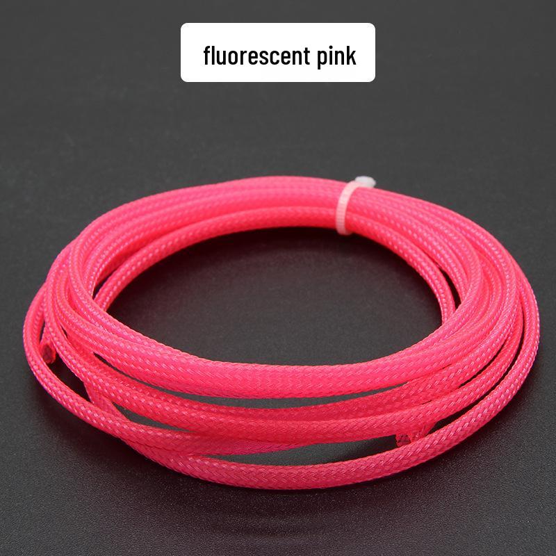PET Braided Expandable 3mm Snakeskin Mesh Audio Cable Sleeve, Nylon Shockproof, 5 Meters