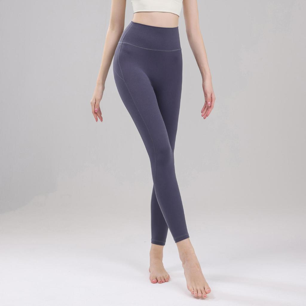 Pantalones Ajustados de Yoga y Ciclismo Nude de Alta Elasticidad – Secado Rápido con Elevación de Cintura y Cadera