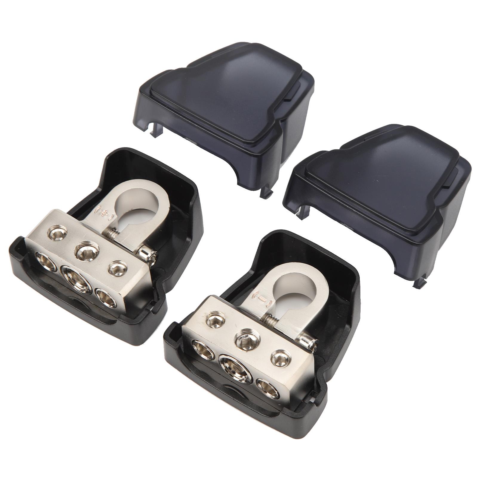 1 пара клемм аккумулятора (положительная и отрицательная) 1x0 4GA на 2x4 8GA для автомобилей, судов, яхт, RV