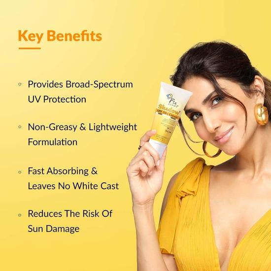 Fixderma Shadow Sunscreen SPF 50+ Cream PA+++ | Sunscreen for Dry Skin | Non Greasy & Water Resistant - 40 Gm