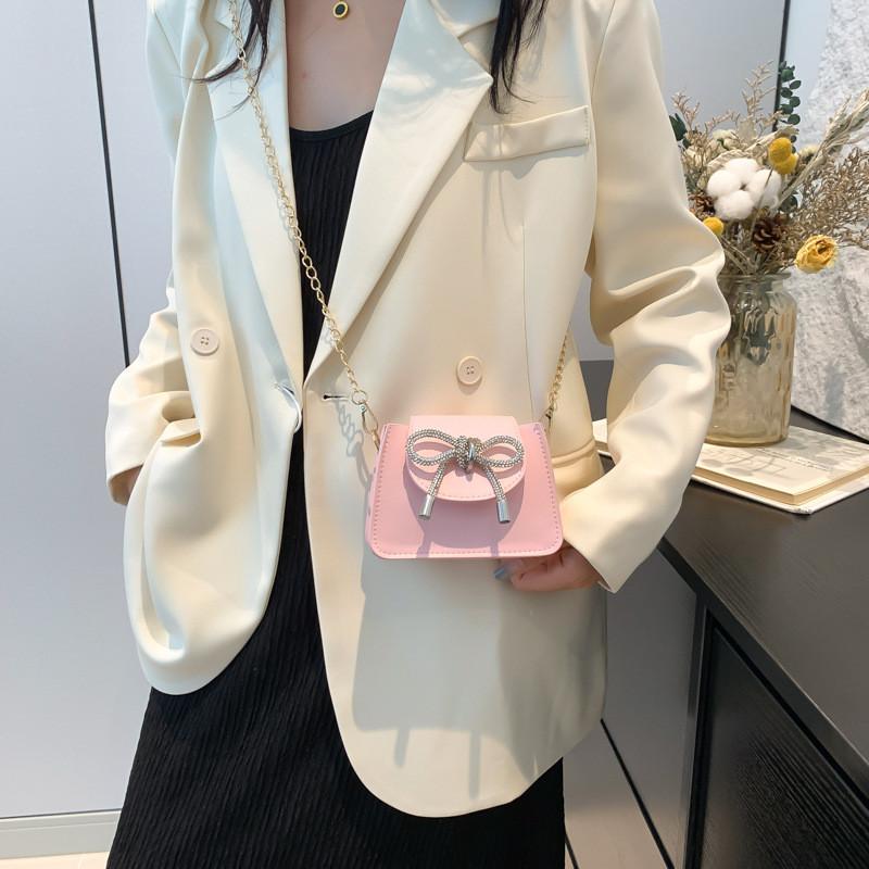 Stilvolle Koreanische Mode Schleife Handtasche Für Damen Lässig Sommer Kleine Quadratische Tasche