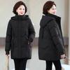 Medium and the Elderly Women's Large Size Winter Clothes New Thickened Cotton-padded Clothes Fashion Mother Medium and Long Warm Jacket Jacket