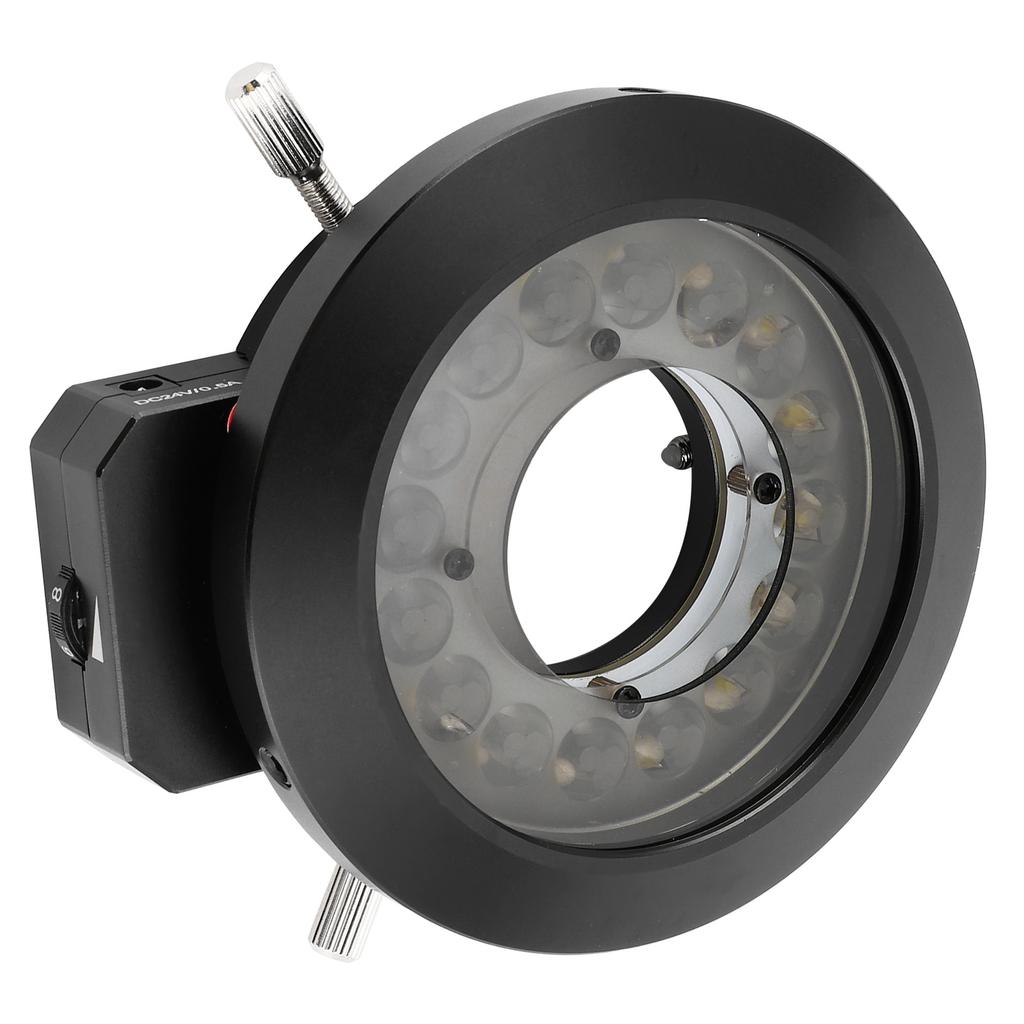 KP P100A Mikroskop 16-LED-Ringlichtquelle mit Polarisator 62mm Helligkeitsregelung