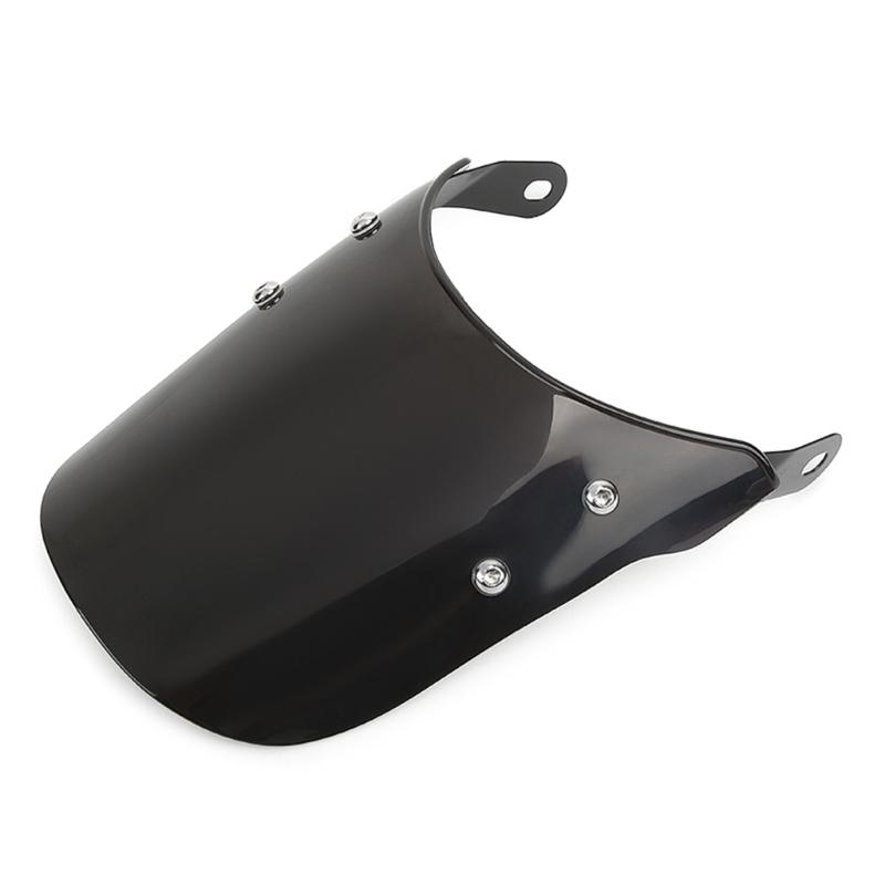 Motorcycle Wind Deflector Universal Motorcycle Modified Windshield Windscreen Easy Intallation for 5-7 Inch Headlights
