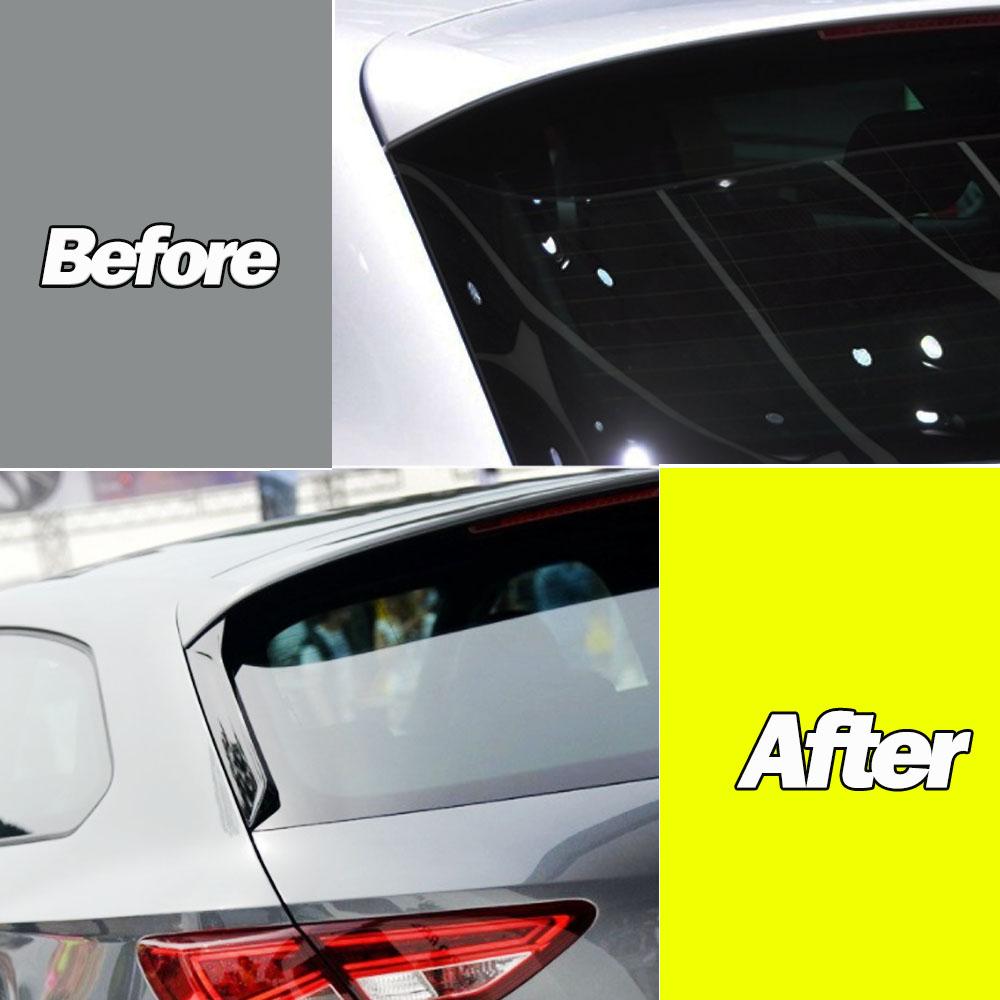 2pcs Rear Window Spoiler Rear Wing Side Roof Spoiler Lip Window Vent Decoration Deflectors For Seat Leon 5F FR Mk3 MK3.5