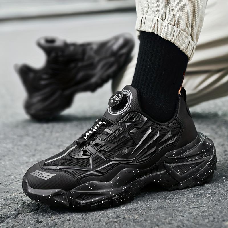 Sports Shoes Men'S Rotating Button Plus Size Dad Shoes, Fashionable And Versatile Couple Running Mecha Shoes
