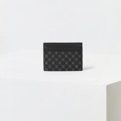 Black Pvc Card Holder Louis Dd Pattern Dbho4f131bk