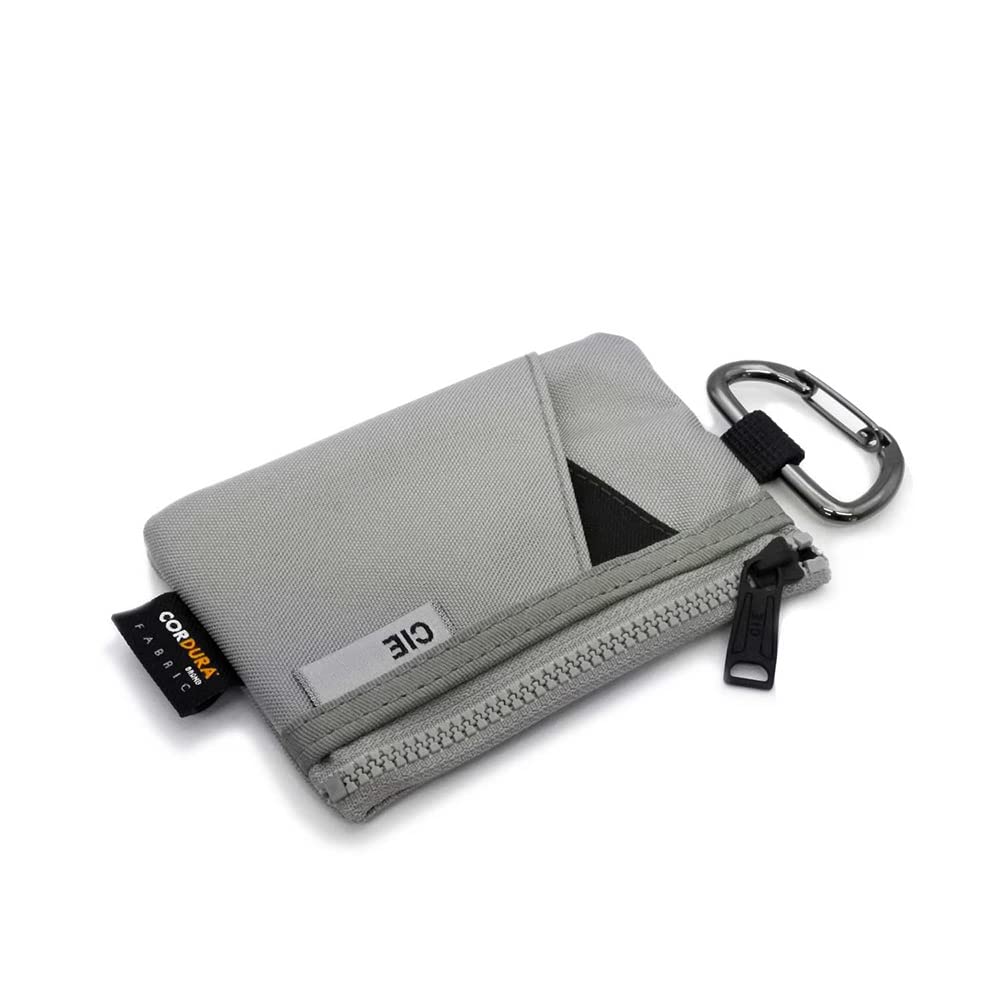 

CIE SLANT COINCASE Slant Coin Case Compact Coin Purse Cordura PVC Portable Waterproof Durable Wallet Mini Wallet Coin Case Gray [Nakota] Men s Women s