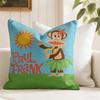 Funny PPaul FFrank Cushion Cover Eco Linen Pillow Case DoubleSided Print Breathable Durable Zipper Home Decor Gift