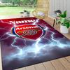 Custom Name "Thunderstorm Arsenal Crest" Carpet Rug Customizable Soft Washable Anti-Slip Home Living Room Sofa Mats Personalized Rug. 0909422