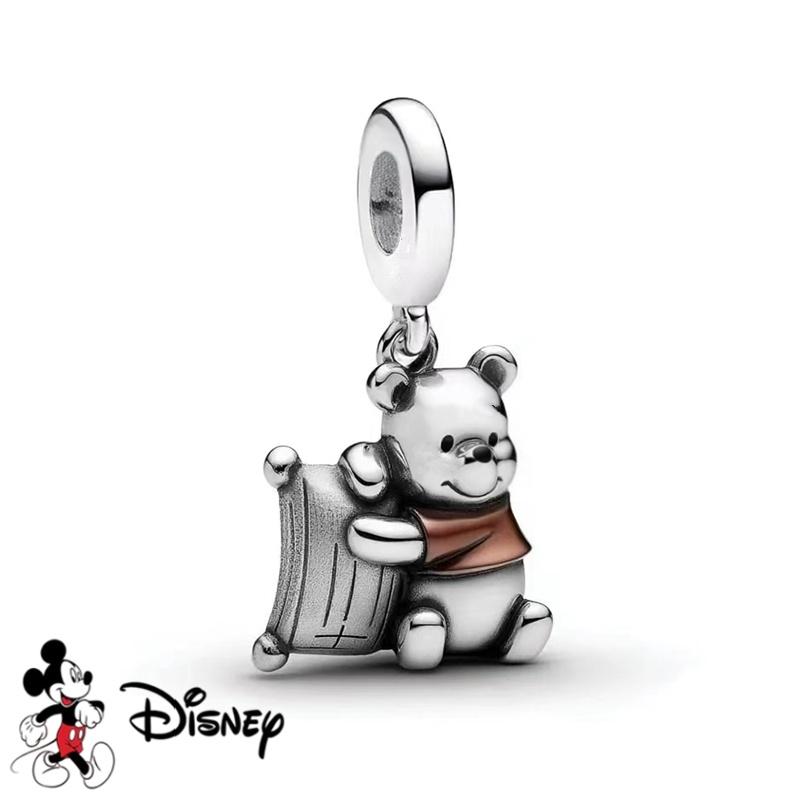 Disney Nuovo Stitch Scintillante Buzz Lightyear Ciondolo Winnie the Pooh Eeyore Perla Charm Adatta ai Braccialetti Originali Gioielli Fai da Te Regalo