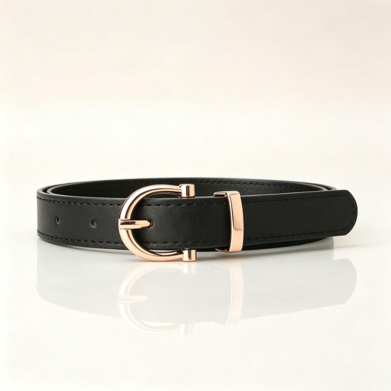 Women S Fashion Pu Leather Belt For Jeans Suits